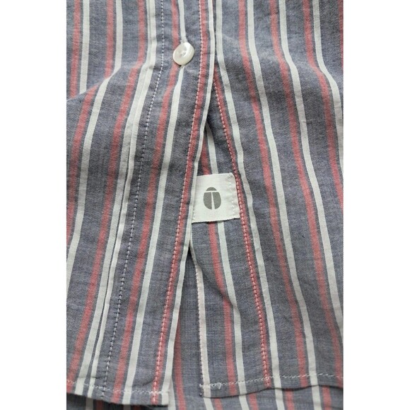 Grayson Frank & Eileen Hero Long Sleeve Button Top Striped Gray Women's 2 Small‎ - Picture 5 of 10